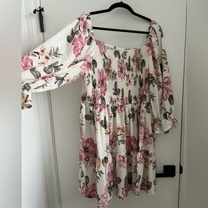Multi Color long sleeve Mini Dress
